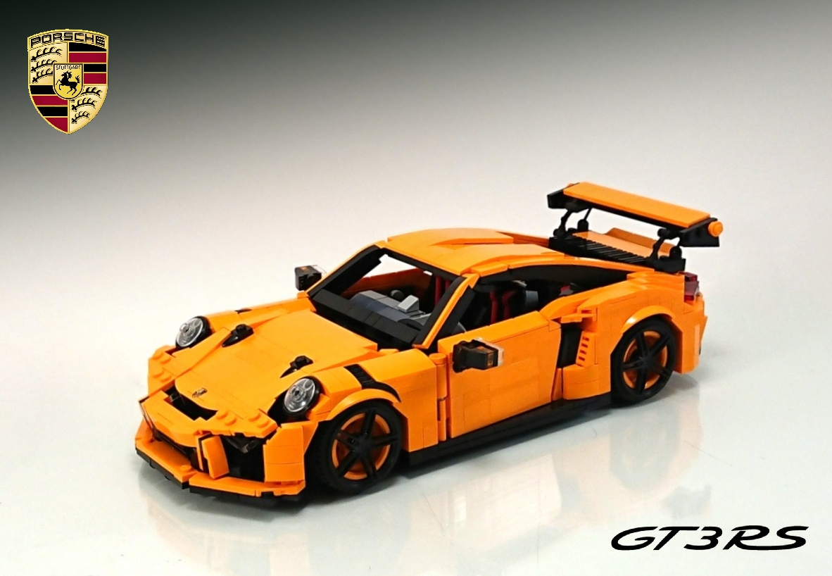 moc-保时捷gt3 rs-积木高手-乐高免费图纸说明书下载