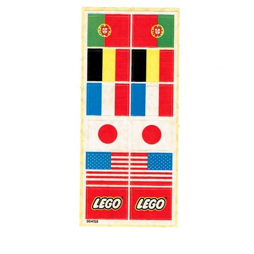 乐高 Lego 4159 贴纸 带有pt Be Fr Jp Us Lego标志 仅限939套 积木高手