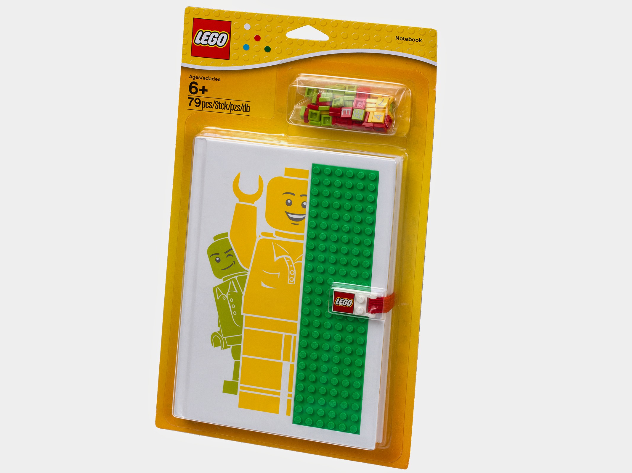 樂高(lego)-850686-1-筆記本,帶字母數字瓷磚和樂高標誌扣的底板蓋